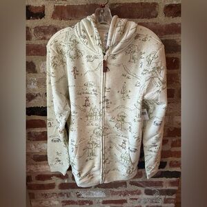 Disney Winnie The Pooh map zip up hoodie Jacket WDW 2026